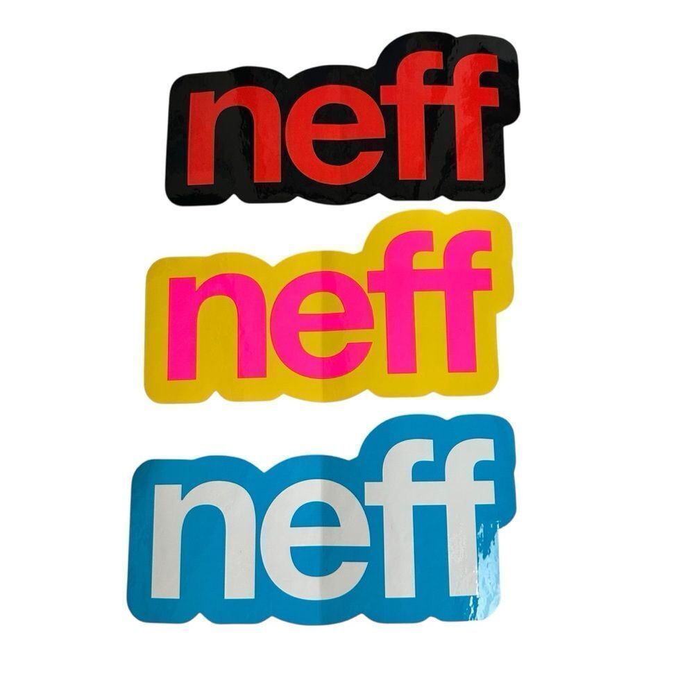 NEFF Headwear Skate Snowboard Stickers Lot Of 3